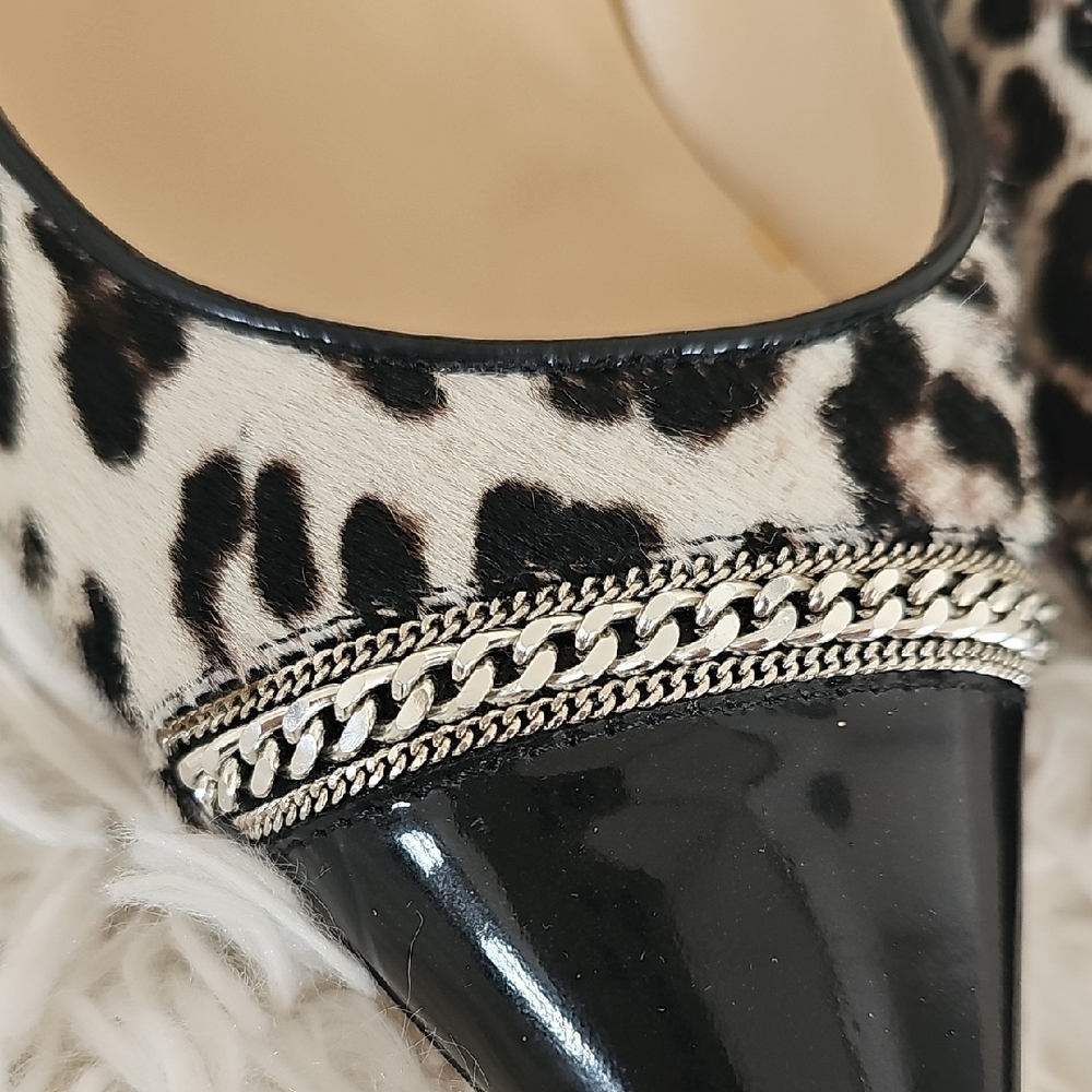 Jimmy Choo Leopard and Black Heels - Picture 4 of 14